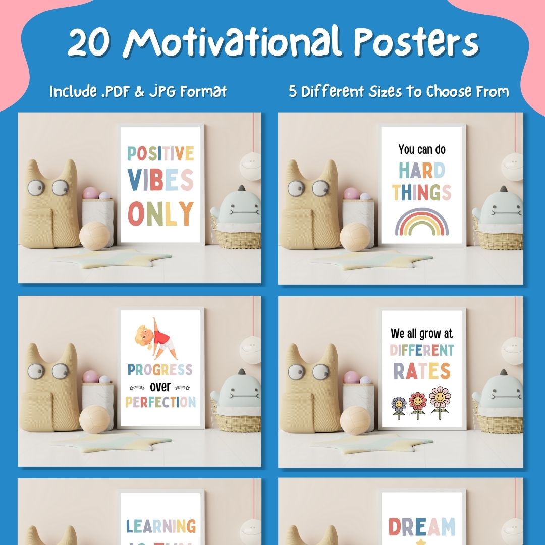 The Definitive Emotion And Educational Posters Bundle For Kids