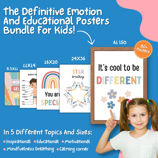 The Definitive Emotion And Educational Posters Bundle For Kids